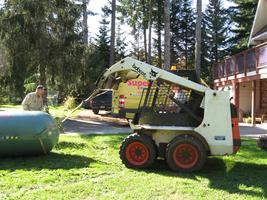 Propane tank installation 2010